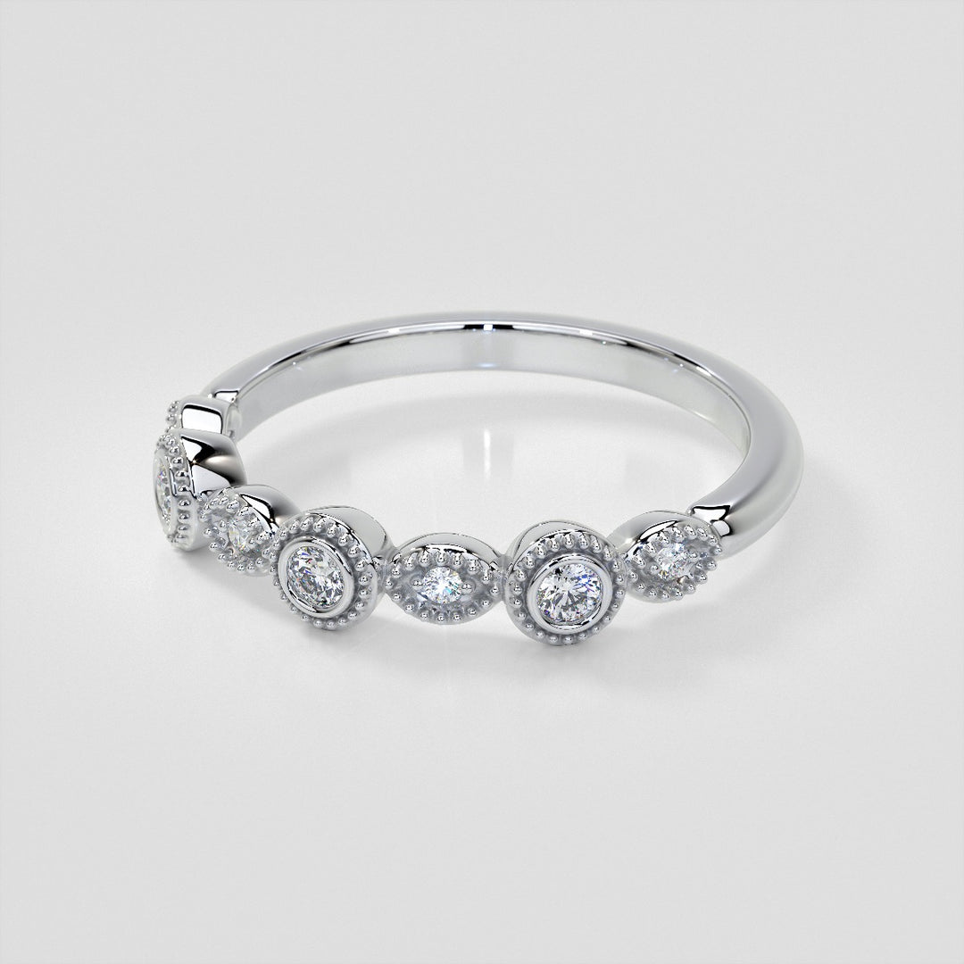 1/3 CTW Lab Grown Diamond Vintage Marquise Embrace Band