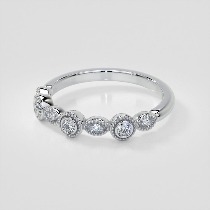 1/3 CTW Lab Grown Diamond Vintage Marquise Embrace Band