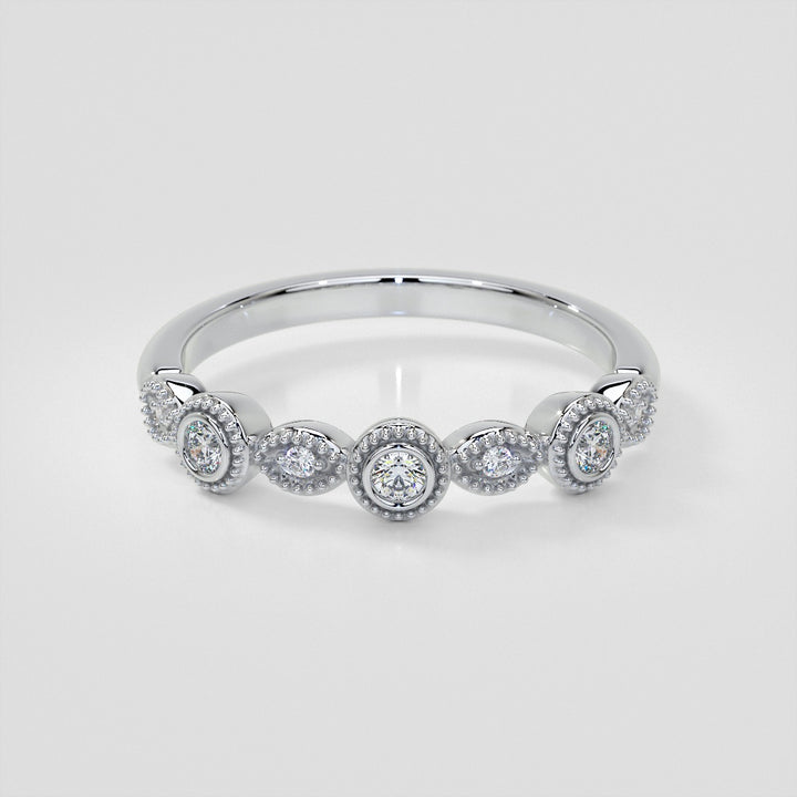 1/3 CTW Lab Grown Diamond Vintage Marquise Embrace Band