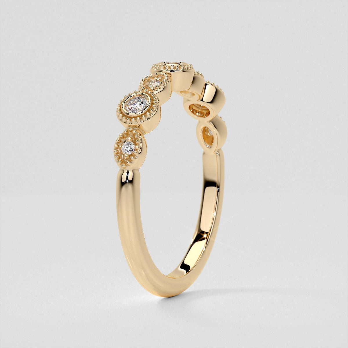 1/3 CTW Lab Grown Diamond Vintage Marquise Embrace Band