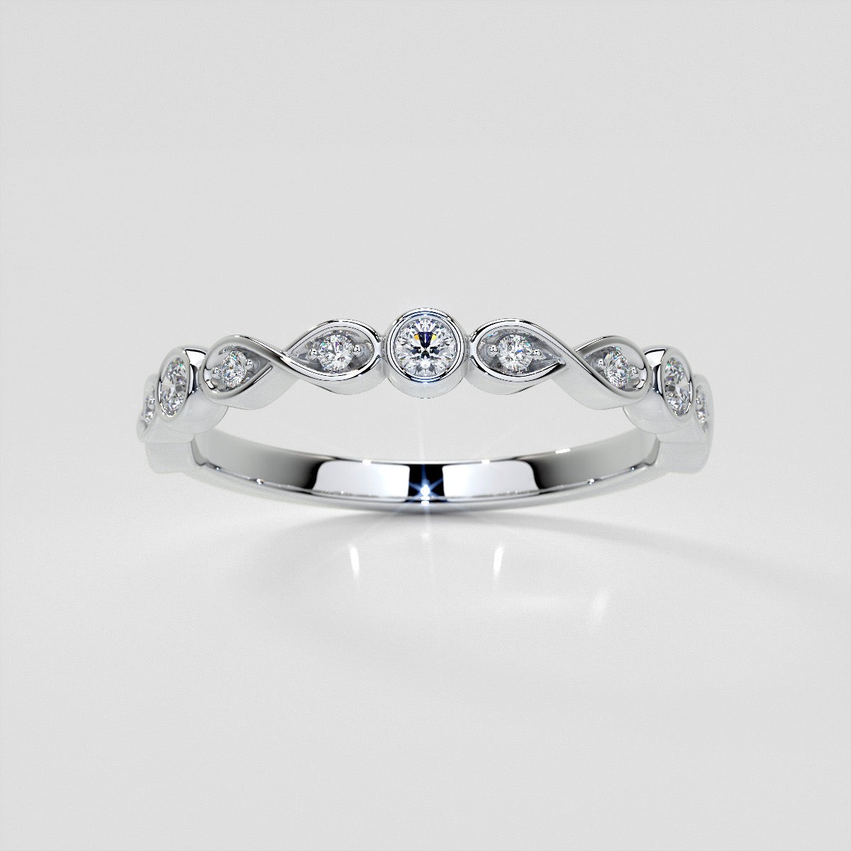 1/6 CTW Lab Grown Diamond Infinite Harmony Band