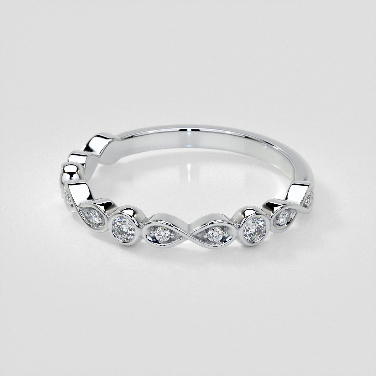 1/6 CTW Lab Grown Diamond Infinite Harmony Band