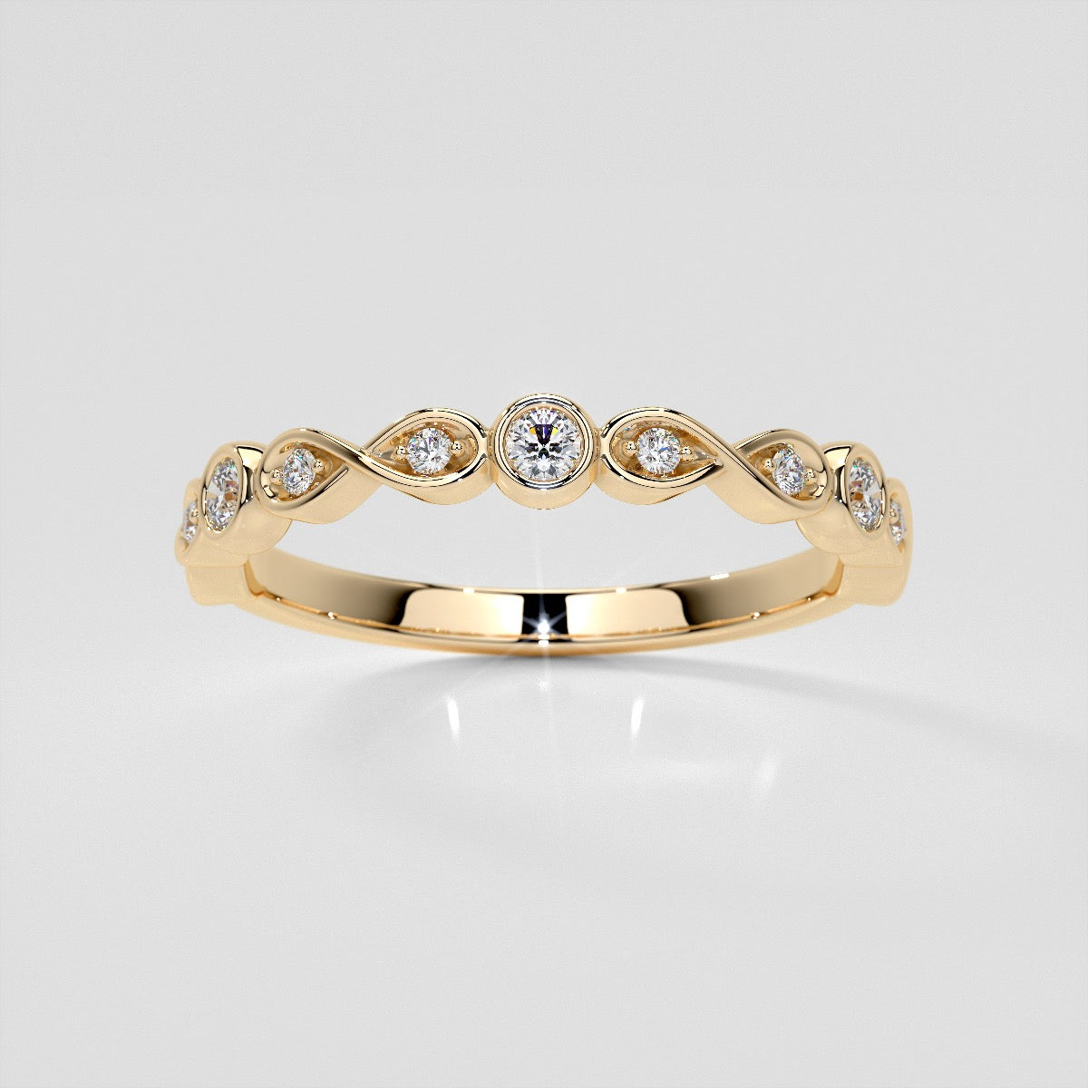 1/6 CTW Lab Grown Diamond Infinite Harmony Band