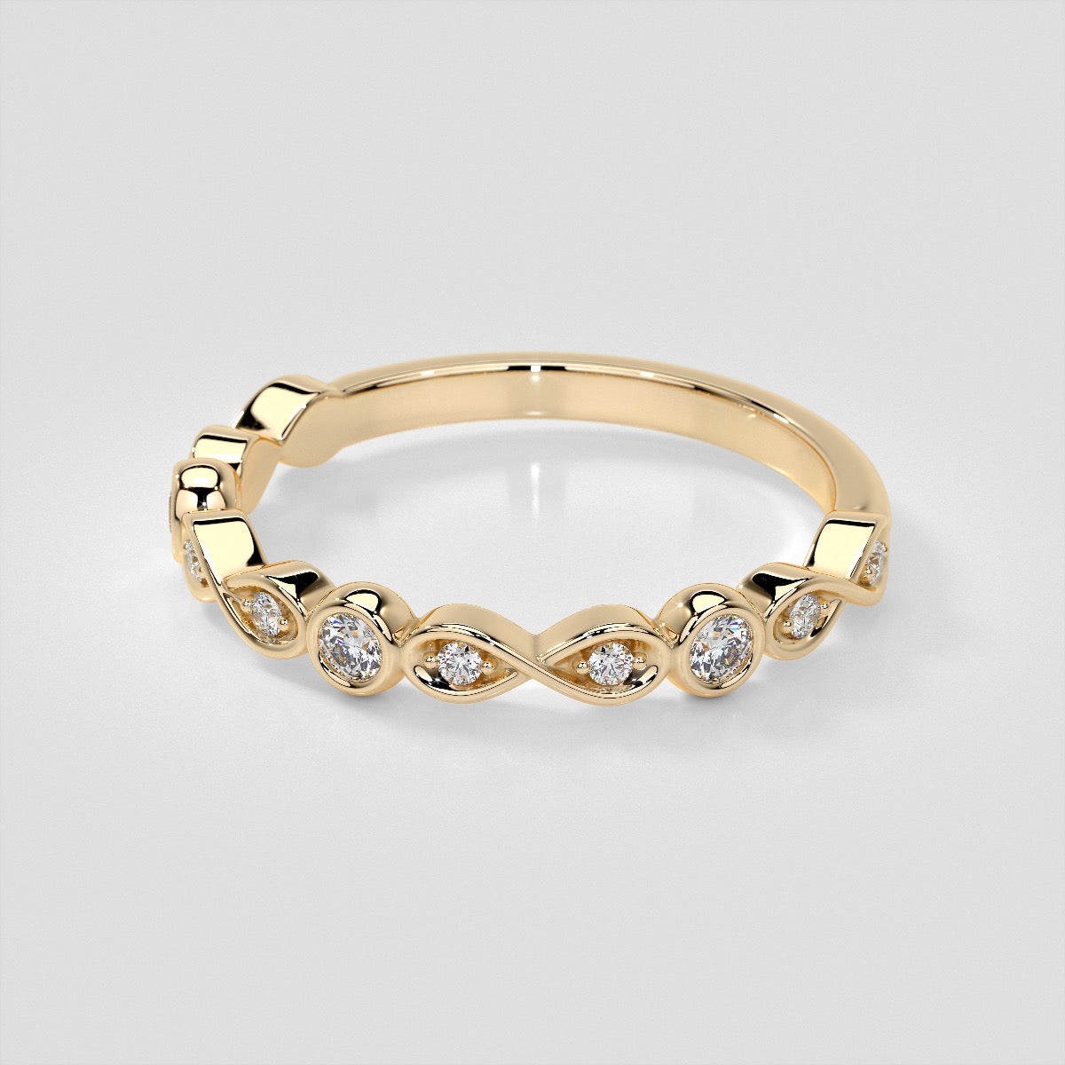 1/6 CTW Lab Grown Diamond Infinite Harmony Band
