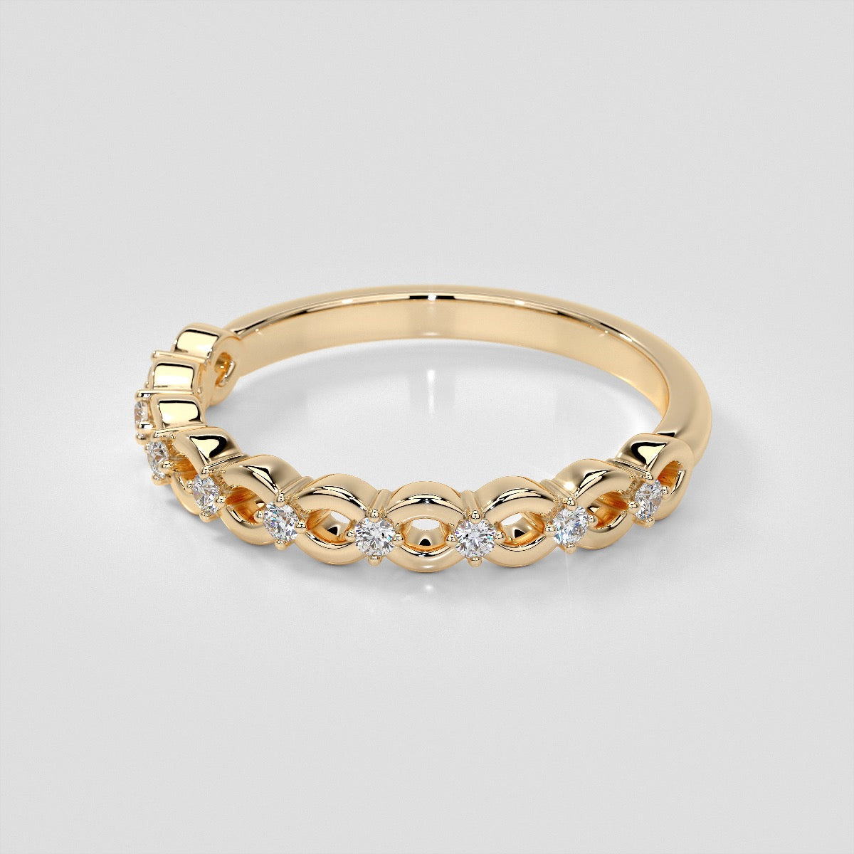 1/8 CTW Lab Grown Diamond Infinite Whispers Band