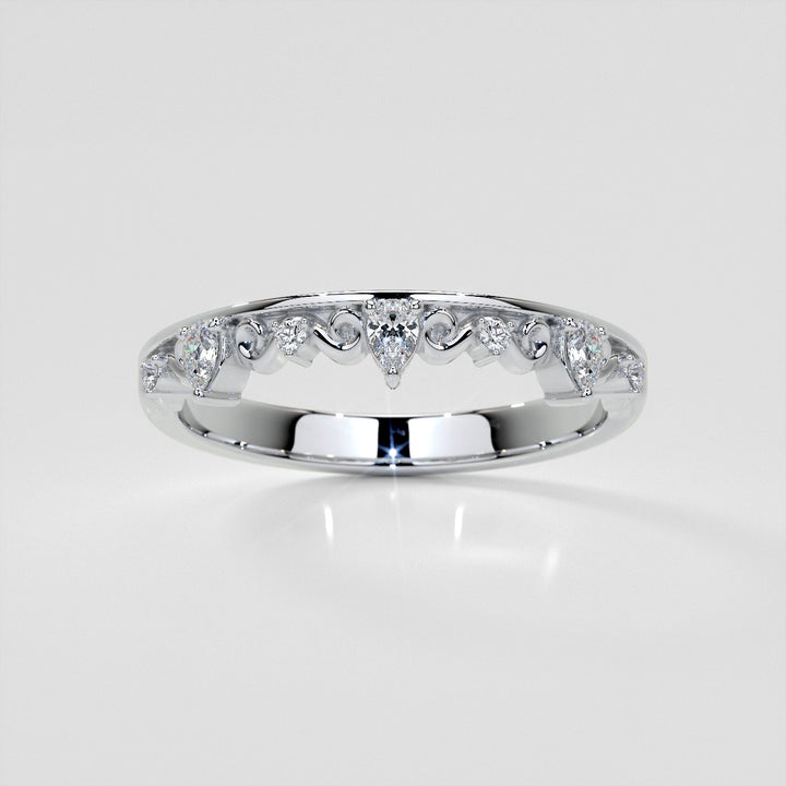 1/8 CTW Lab Grown Diamond Regal Crown of Elegance Band