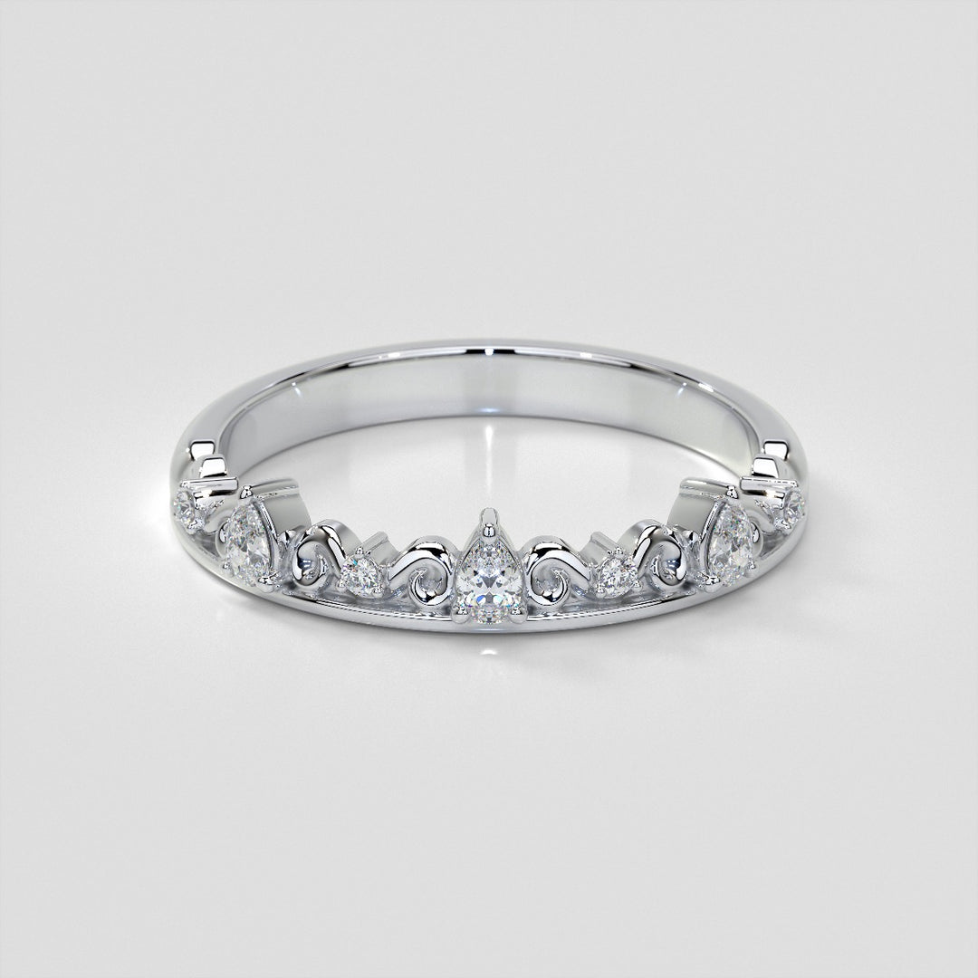 1/8 CTW Lab Grown Diamond Regal Crown of Elegance Band