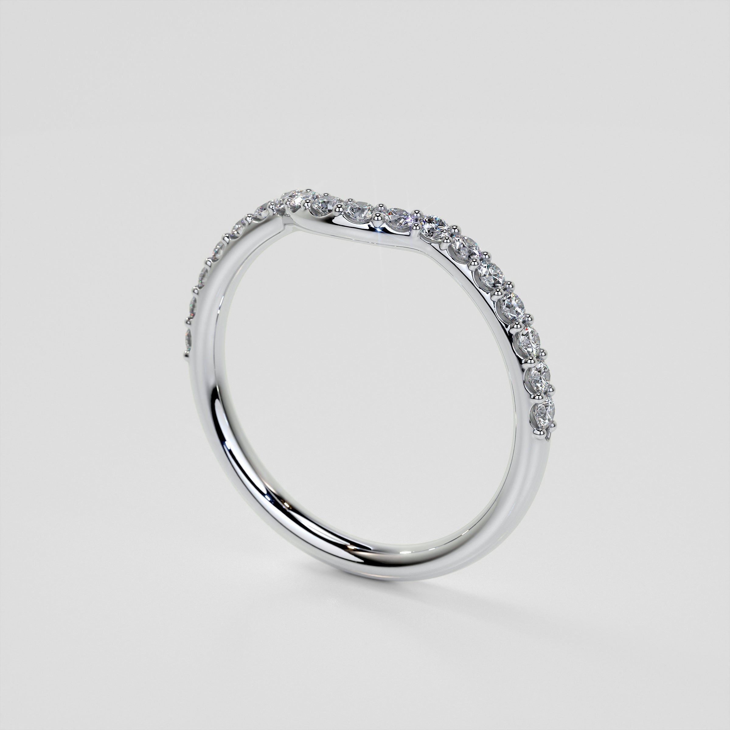 Radiant Cut Hidden Halo Engagement Ring