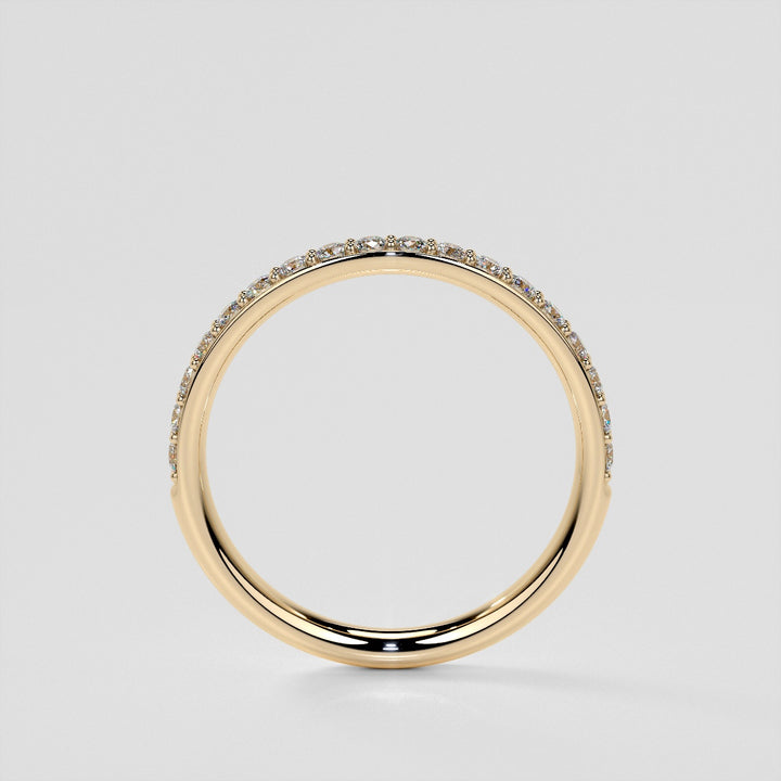 Round Cut Hidden Halo Engagement Ring with Accents