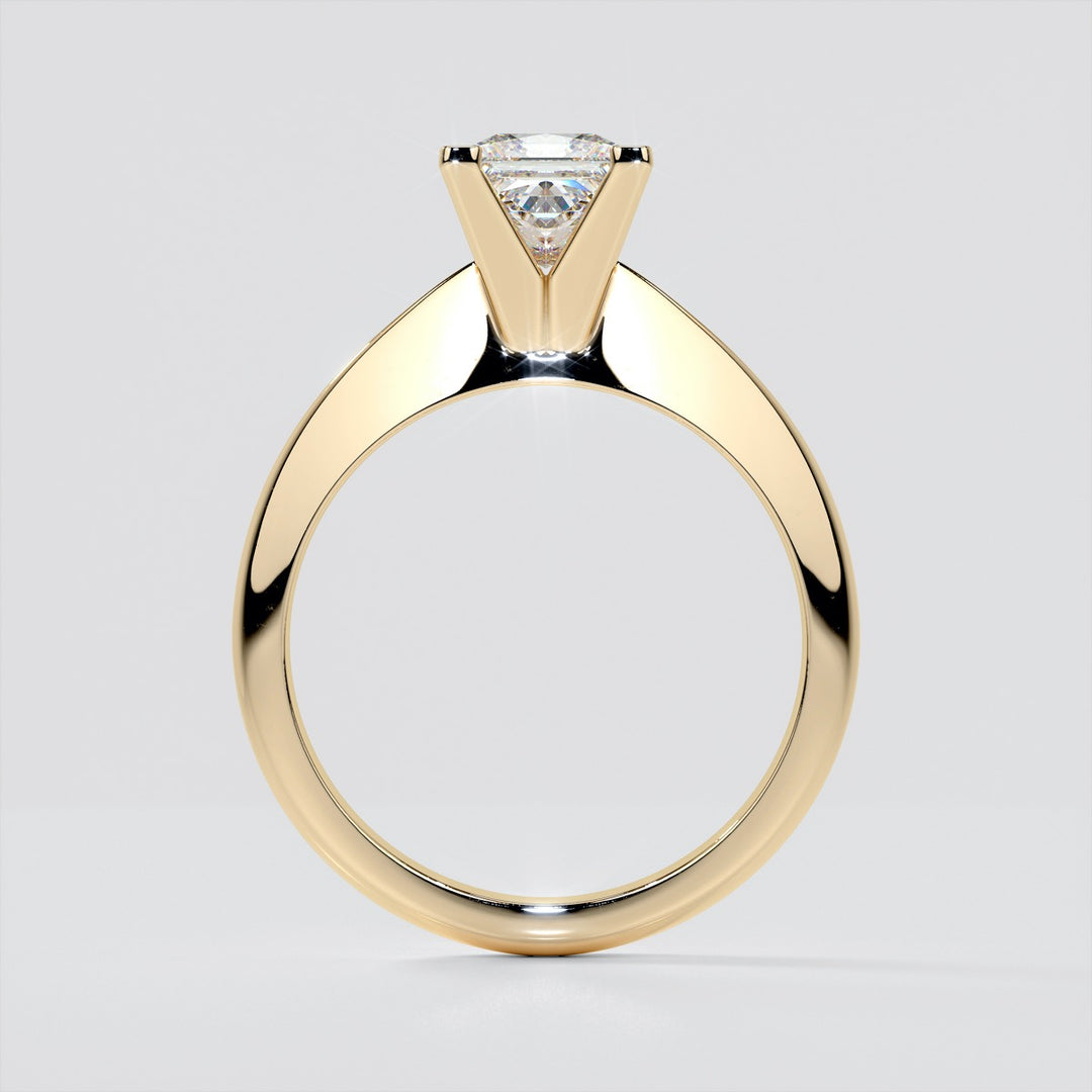 Knife Edge Princess Cut Engagement Ring