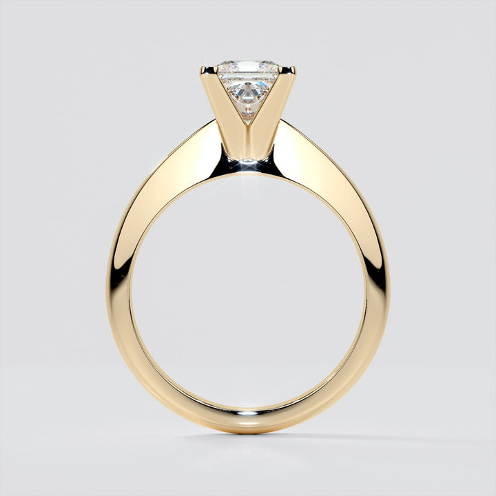 Knife Edge Princess Cut Engagement Ring