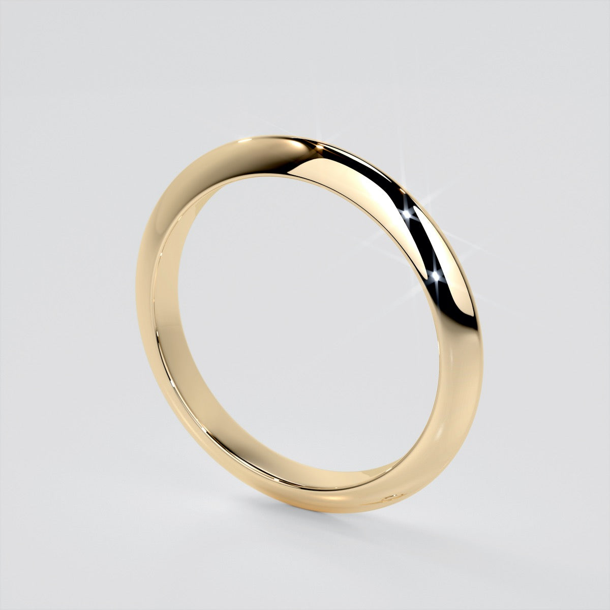 Knife Edge Princess Cut Wedding Set with Comfort Fit Band