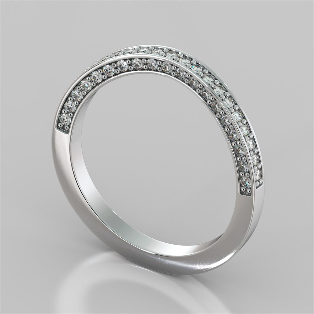 1.5Ct Princess Cut Lab Grown Diamond Split Shank Engagement Ring