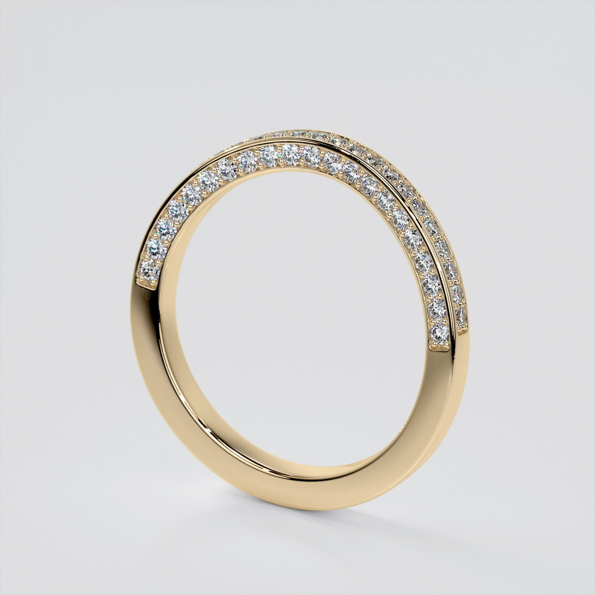Princess Cut Trio Wedding Set with Accented Split Shanks