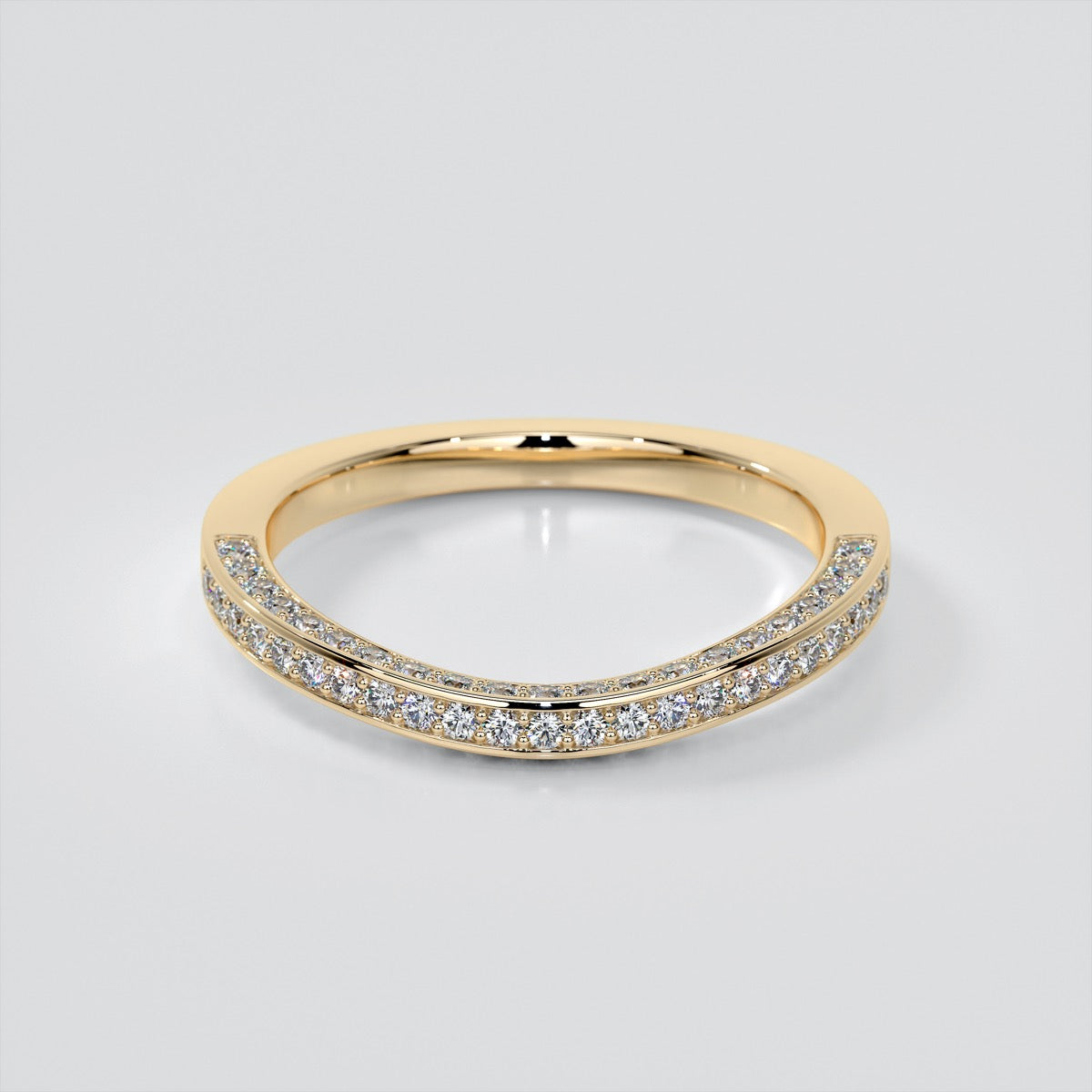 Split Shank Princess Cut Engagement Ring