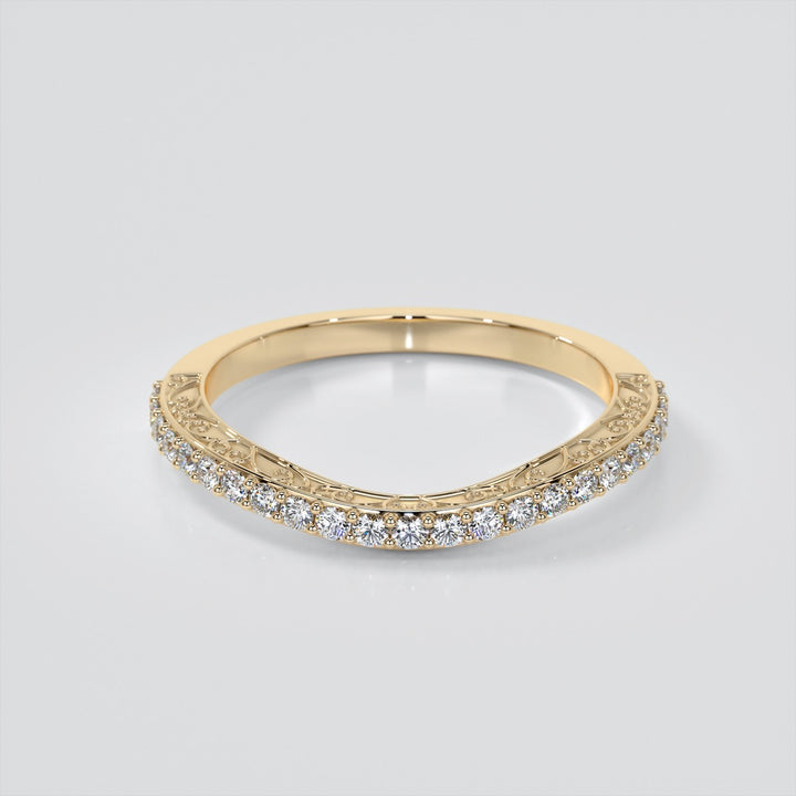 Asscher Cut Trio-Wedding Set with Accented Filigree Split Shanks