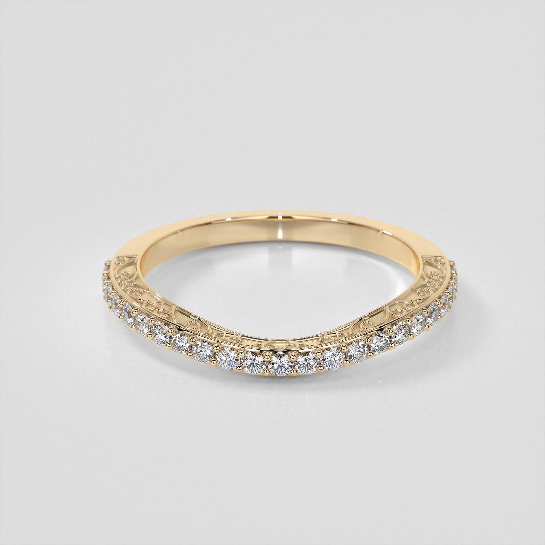 1.5Ct Asscher Cut Lab Grown Diamond Engagement Ring with Filigree Split Shanks