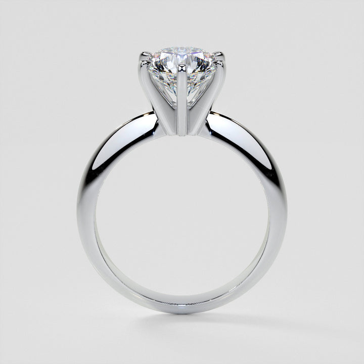 Lab Grown Diamond 6-Prong Round Cut Tiffany Style Engagement Ring