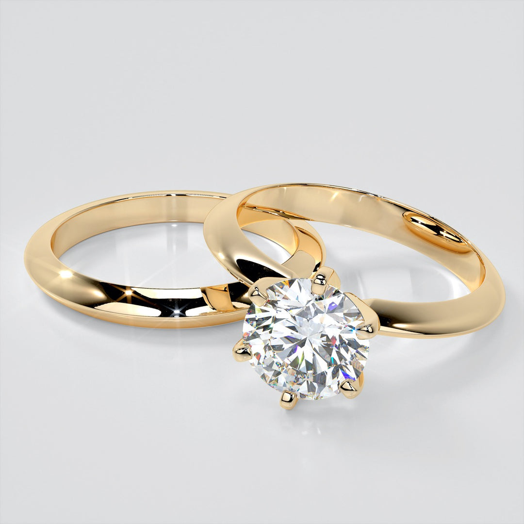 Classic 6-Prong Round Cut Tiffany Style Engagement Ring