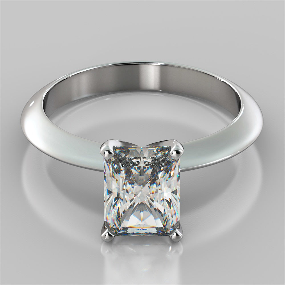 Radiant Cut Tiffany Style Engagement Ring