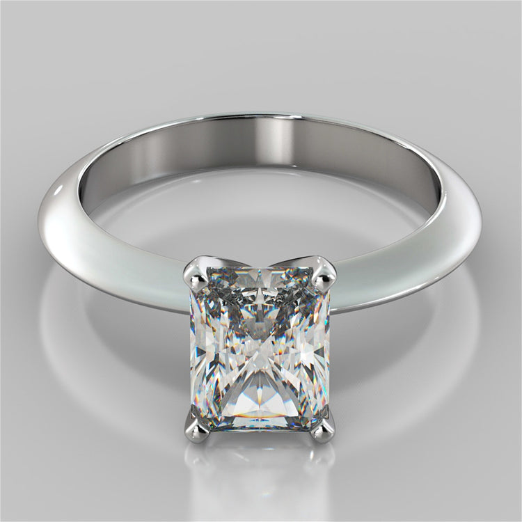 Lab Grown Diamond Radiant Cut Tiffany Style Engagement Ring