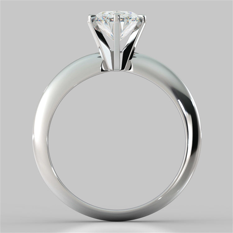 Oval Cut Tiffany Style Engagement Ring