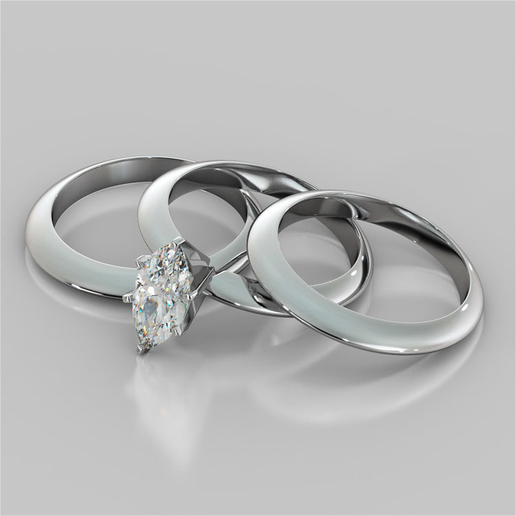 Marquise Cut 6-Prong Tiffany Style Engagement Ring