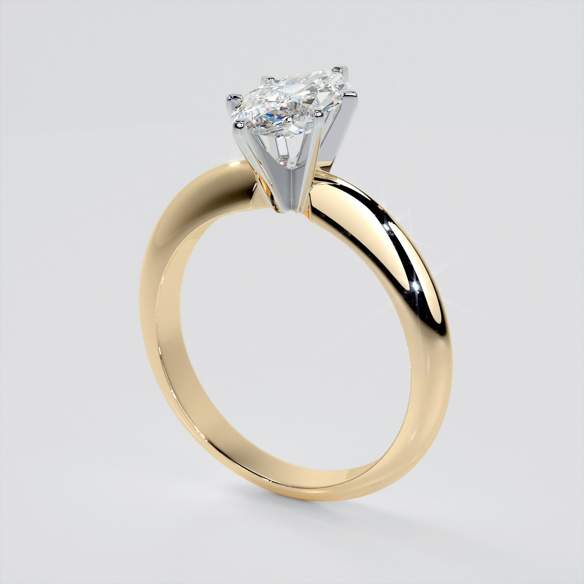 Marquise Cut 6-Prong Tiffany Style Engagement Ring