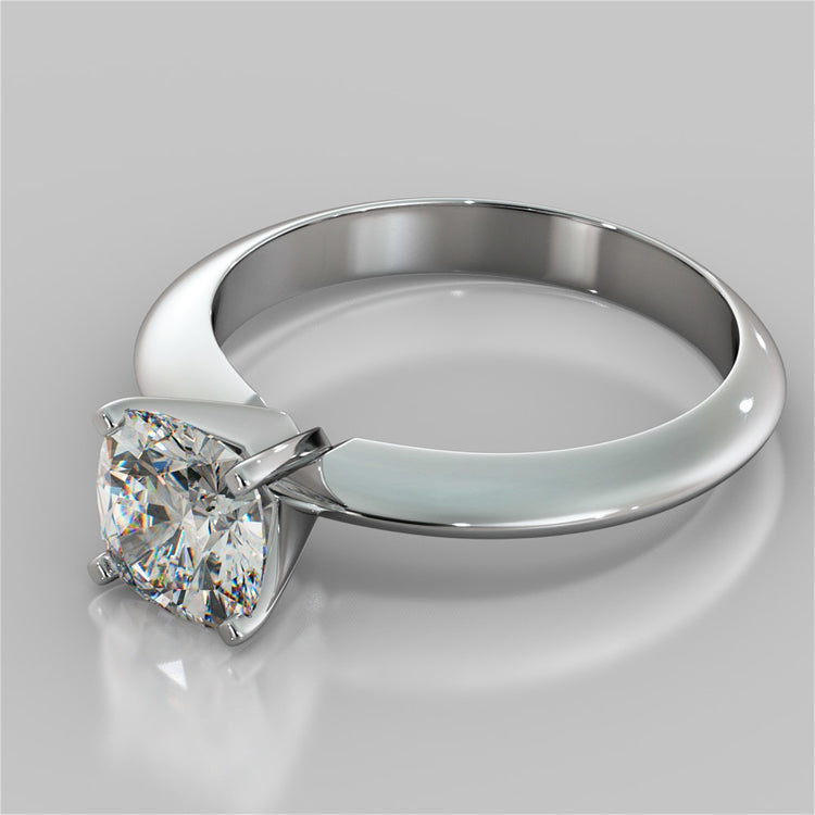 Lab Grown Diamonds Cushion Cut Tiffany Style Engagement Ring