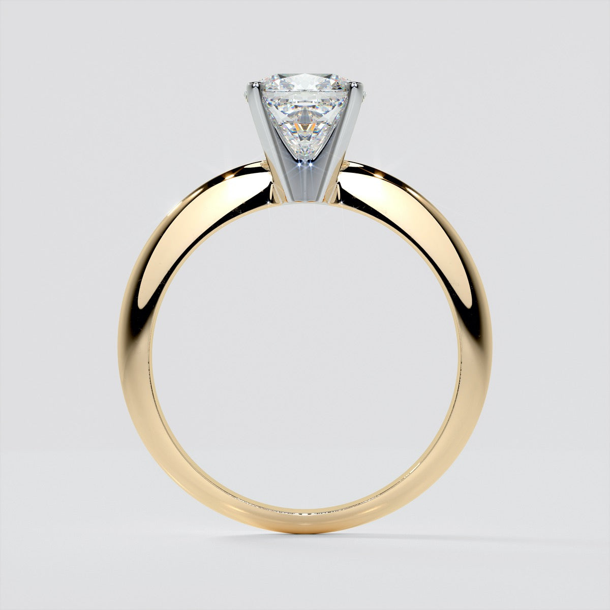 Lab Grown Diamonds Cushion Cut Tiffany Style Engagement Ring