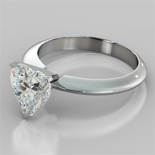 Heart Shape Classical Tiffany Style Engagement Ring