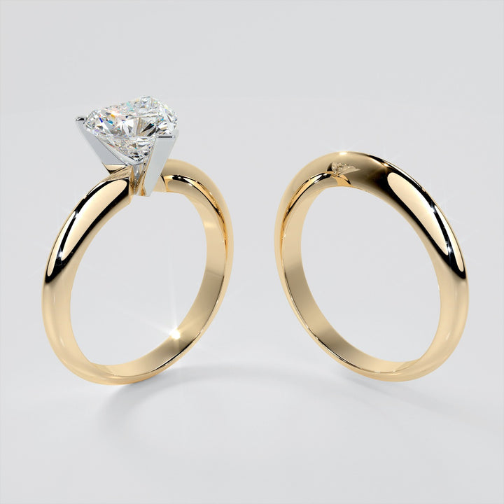 Heart Shape Classical Tiffany Style Engagement Ring