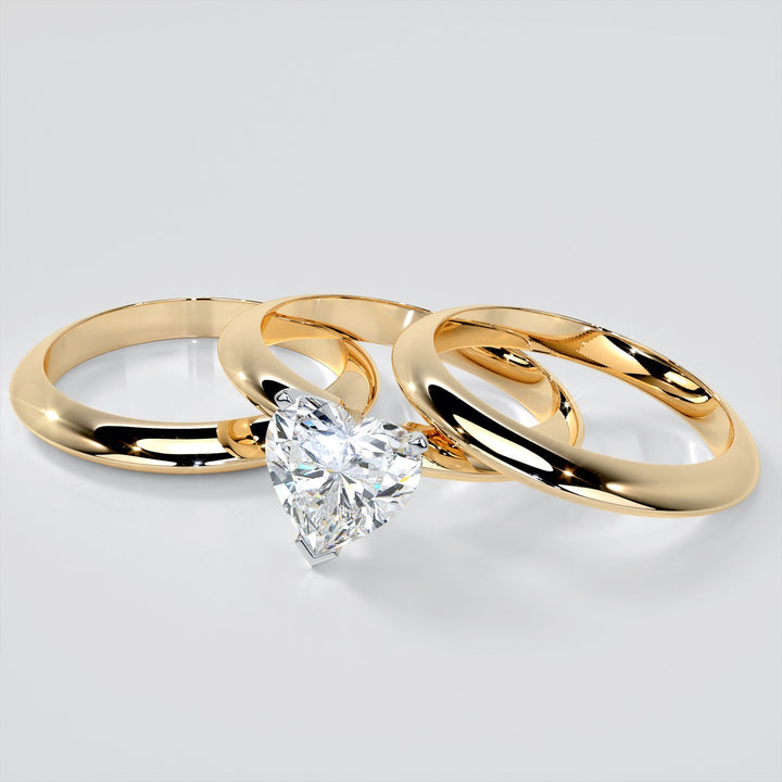 Heart Shape Classical Tiffany Style Engagement Ring