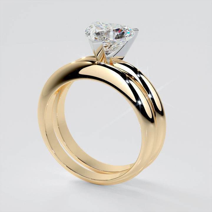 Heart Shape Classical Tiffany Style Engagement Ring