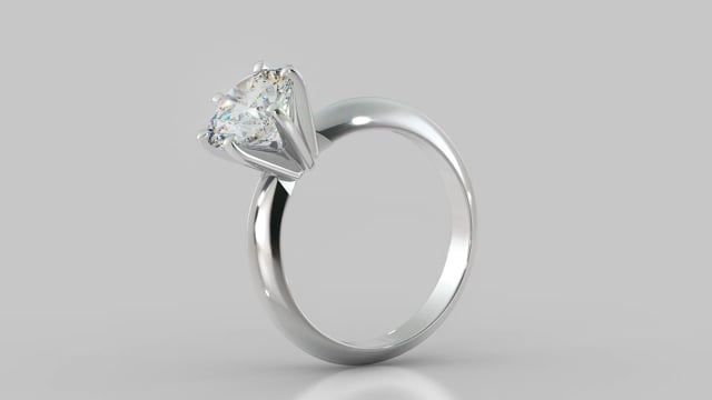 Classic 6-Prong Round Cut Tiffany Style Engagement Ring