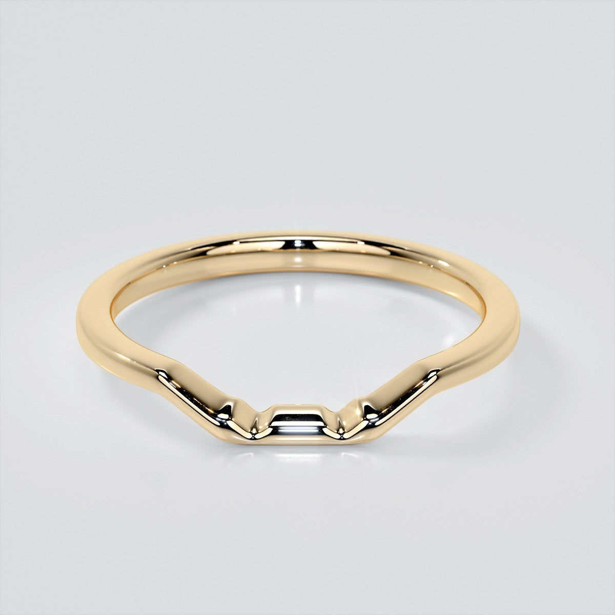 Radiant Cut Three-Stone Engagement Ring With Trillion Accents