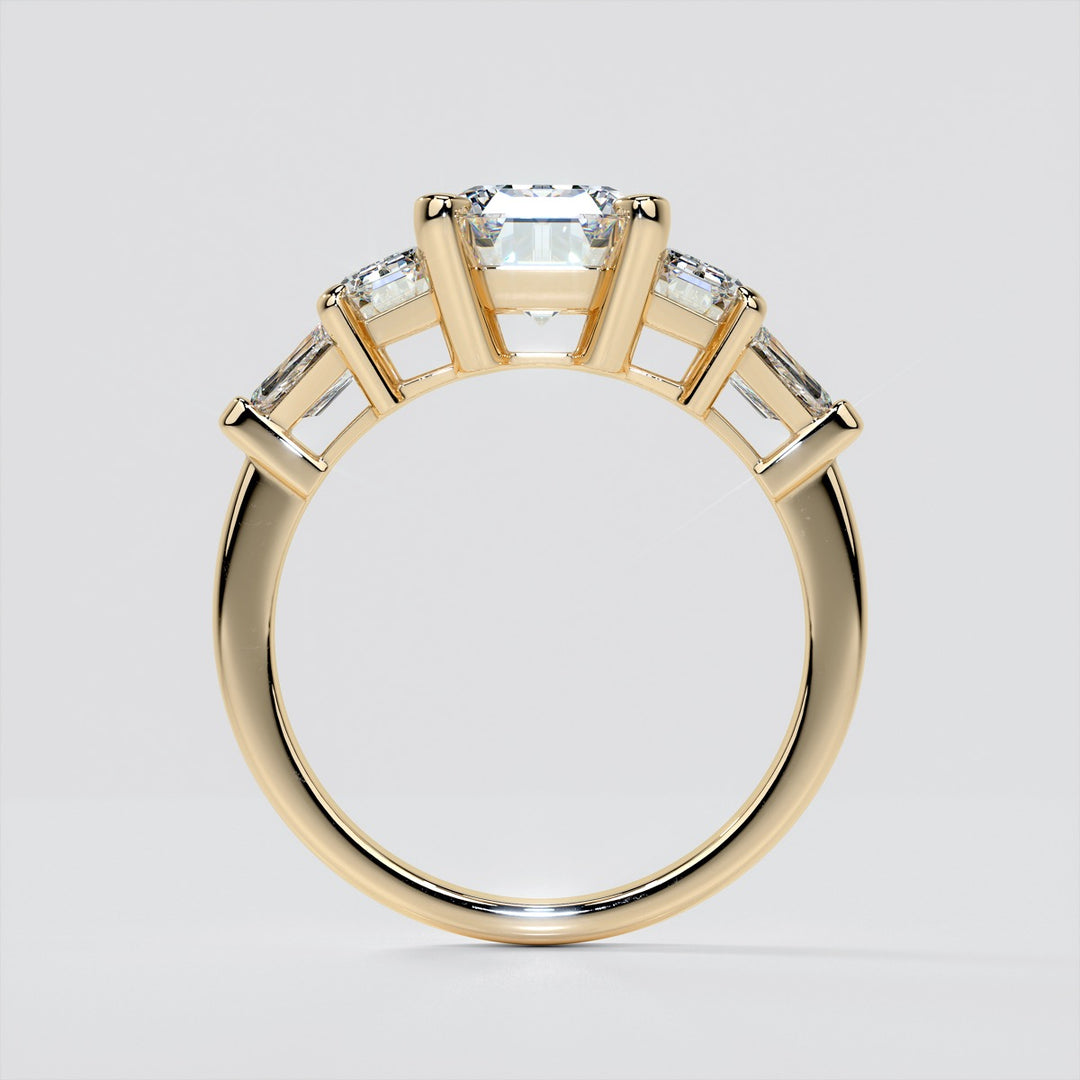 Emerald Cut Five-Stone Engagement Ring