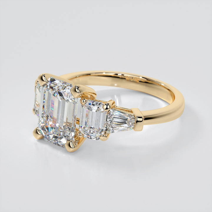 Emerald Cut Five-Stone Engagement Ring