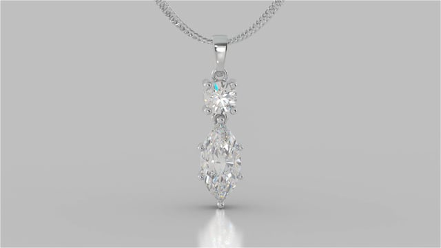 Marquise Cut Drop Style Pendant