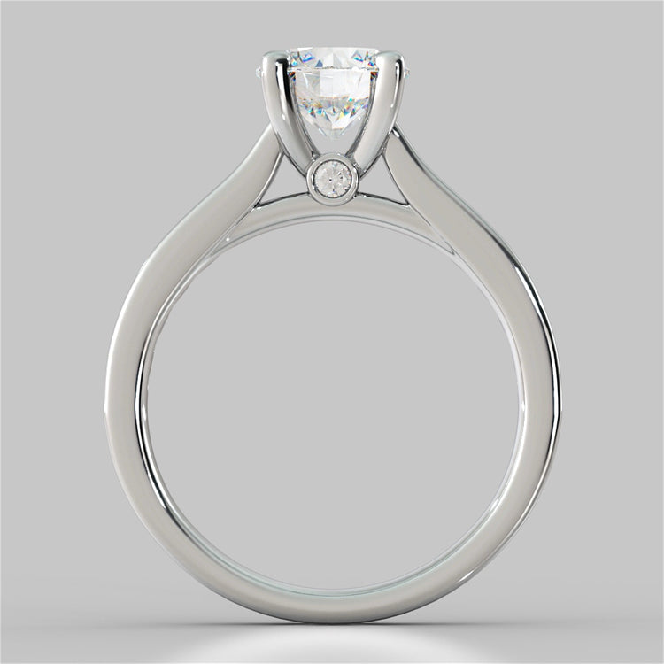 Lab Grown Diamond Round Cut Channel Set Engagement Ring