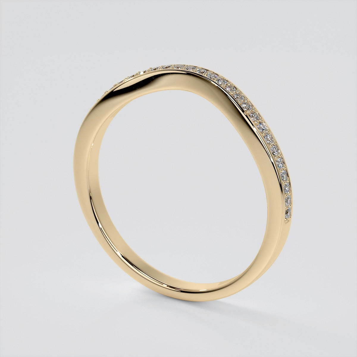 Princess Cut Three Stone Engagement Ring With Trapezoids