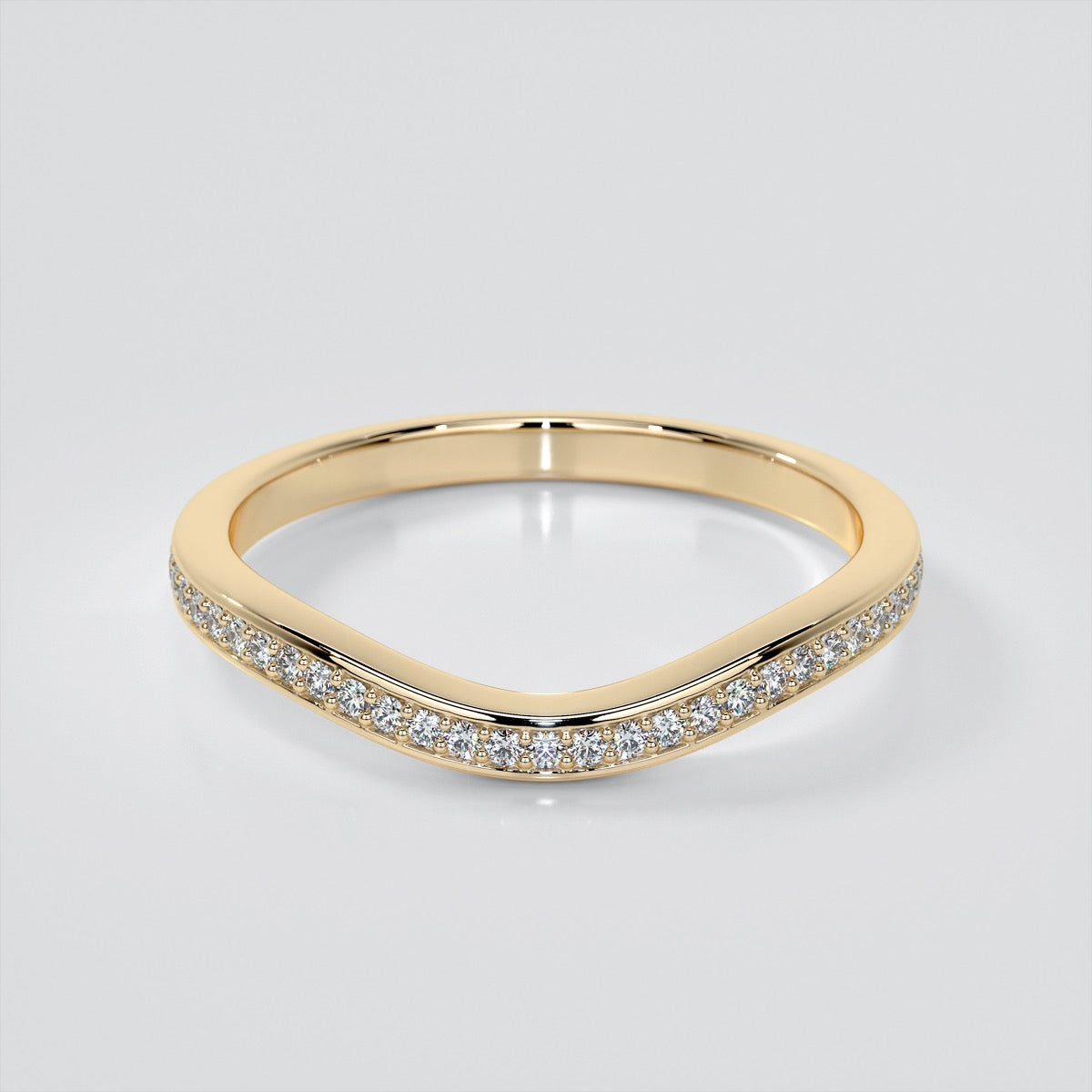 Princess Cut Three Stone Engagement Ring With Trapezoids
