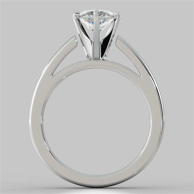 Marquise Cut Cathedral Style Engagement Ring