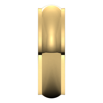 Stepped Edge Standard Fit Half Round Band