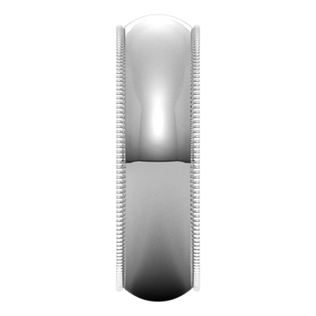 Milgrain Standard Fit Half Round Band