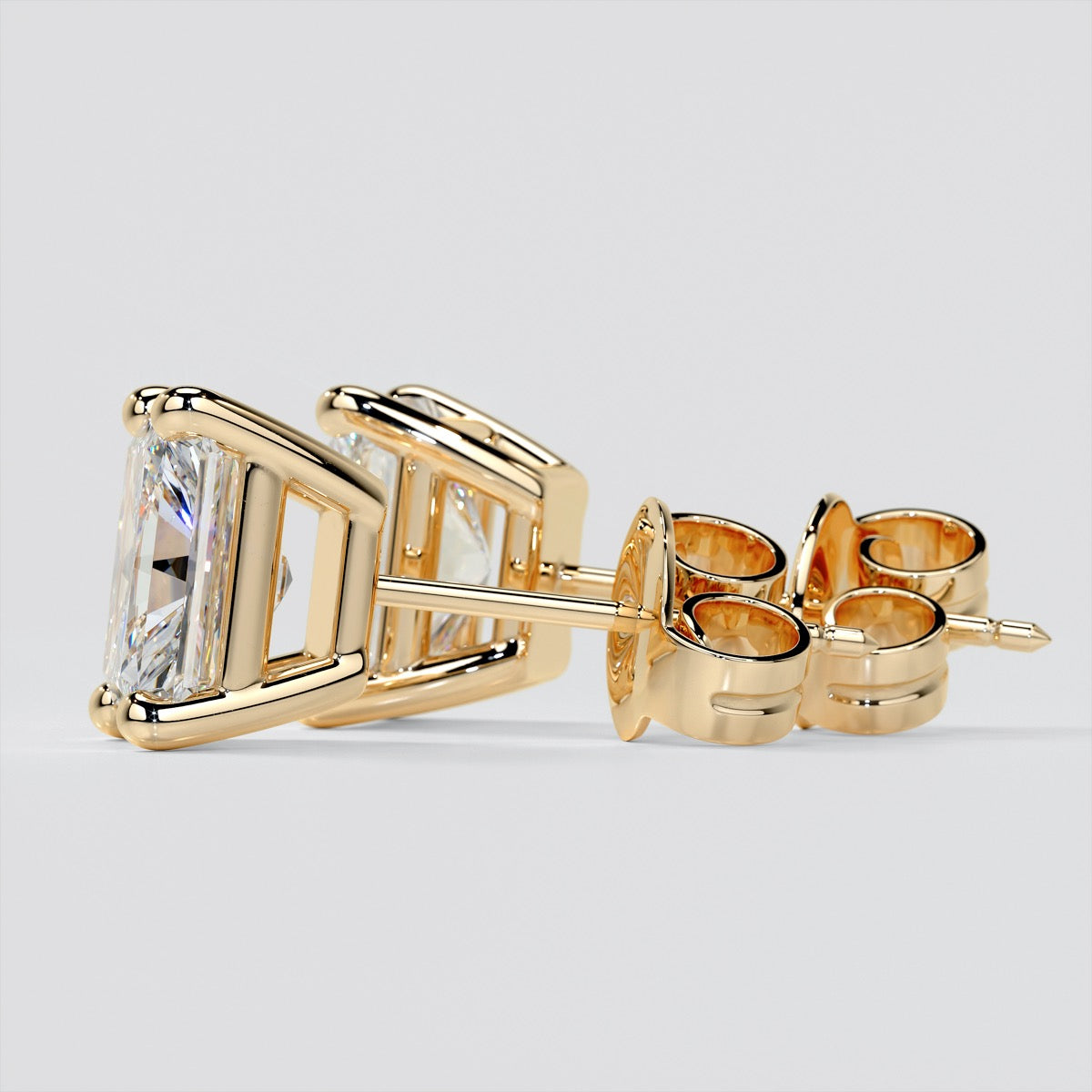 Lab Grown Diamond Radiant Cut Stud Earring – Sold as a Pair