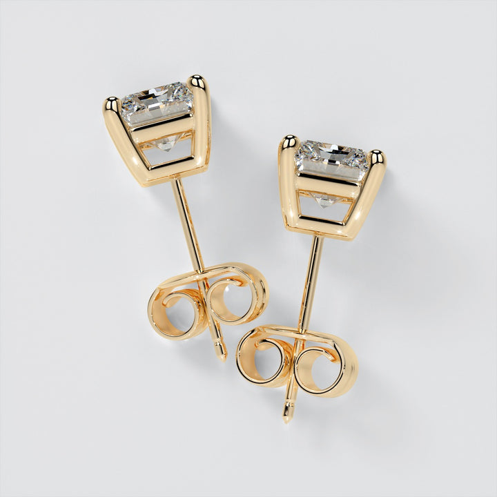 Radiant Cut Stud Earrings