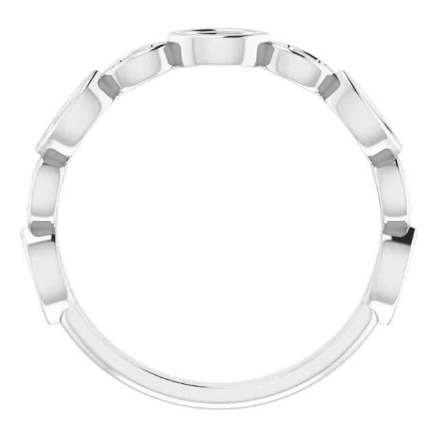 3/8 CTW Lab Grown Diamond Modern Deco Marquise Band