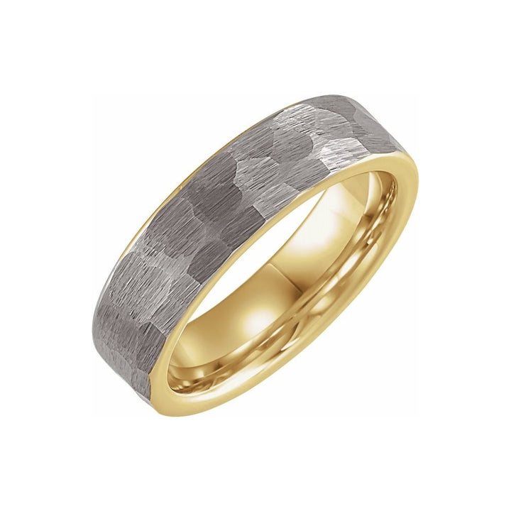 18K Yellow Gold PVD Tungsten 8 mm Band