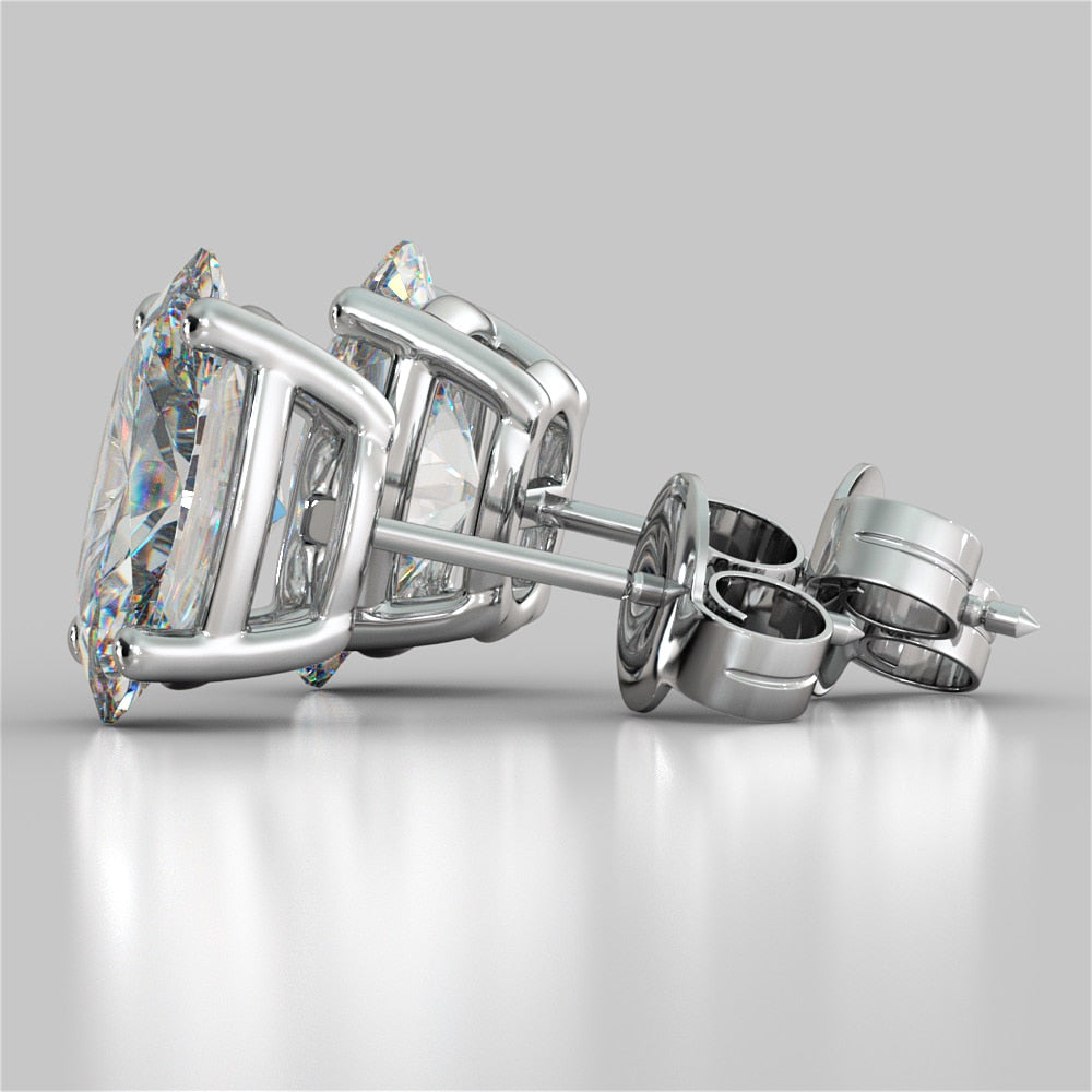 Oval Cut Stud Earrings